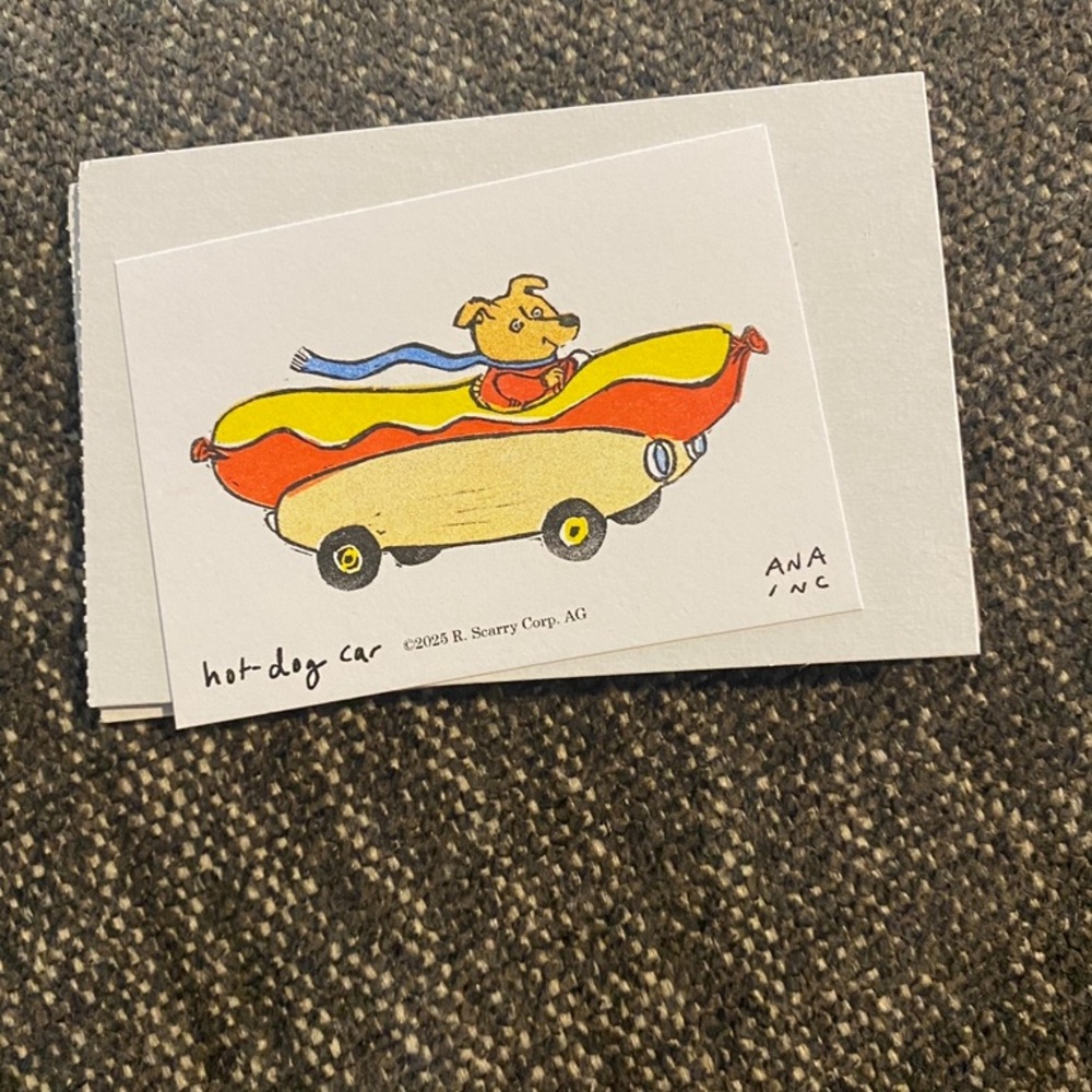 Anastasia INCIARDI - Mini Print - Richard Scarry - Hot Dog Car - From Tulsa Ok